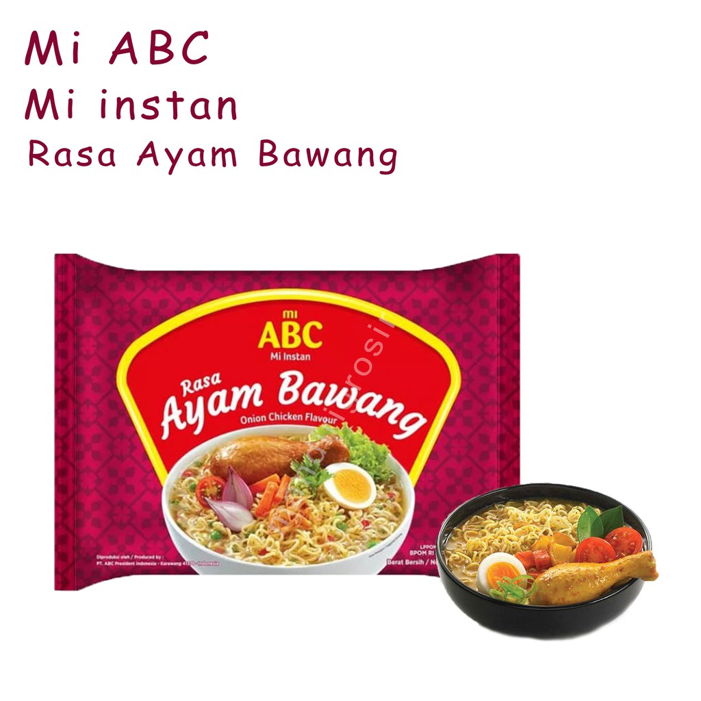 MIE ABC * MI INSTAN * RASA AYAM BAWANG