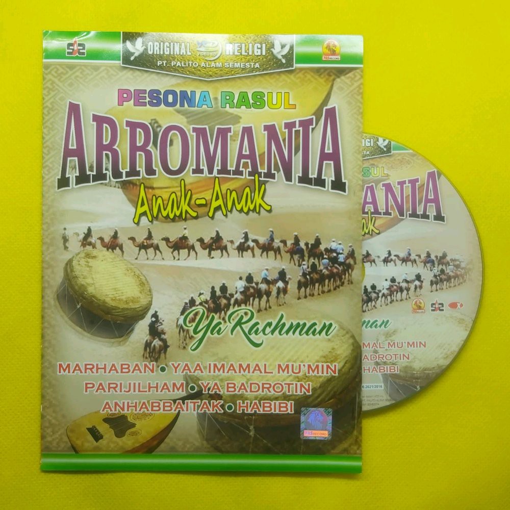 kaset VCD original Lagu RELIGI Terbaik PESONA RASUL ARROMANIA Anak Anak
