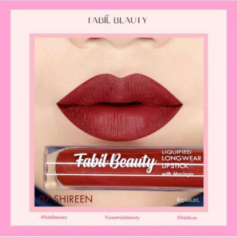 Lipstik Fabil Beauty Shade Shireen Merah Maroon