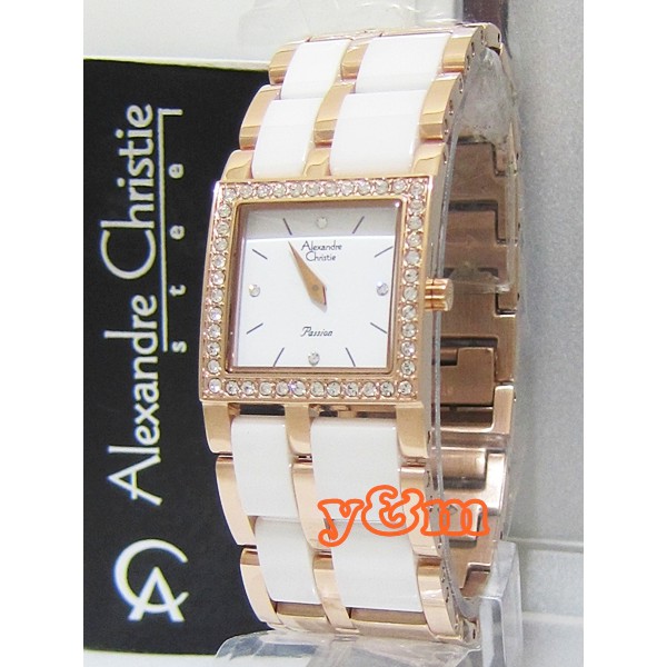 jam tangan wanita Alexandre Christie Original AC 2314 LH WHRG