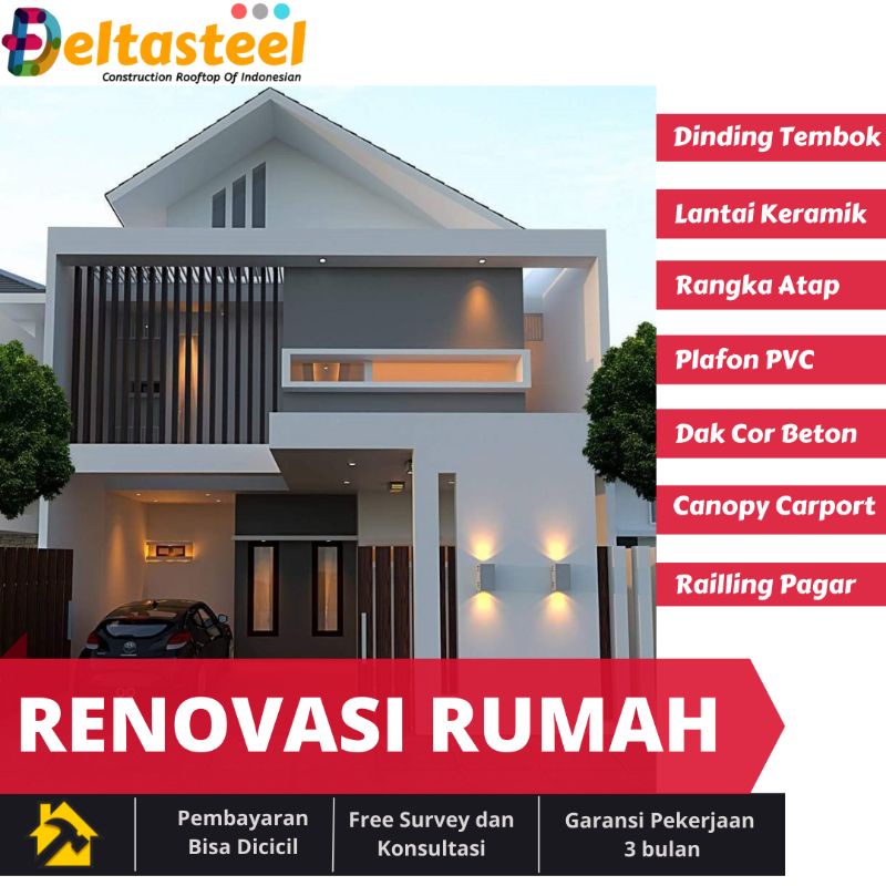 Jual Renovasi bangunan rumah minimalis dan hemat biaya Indonesia|Shopee