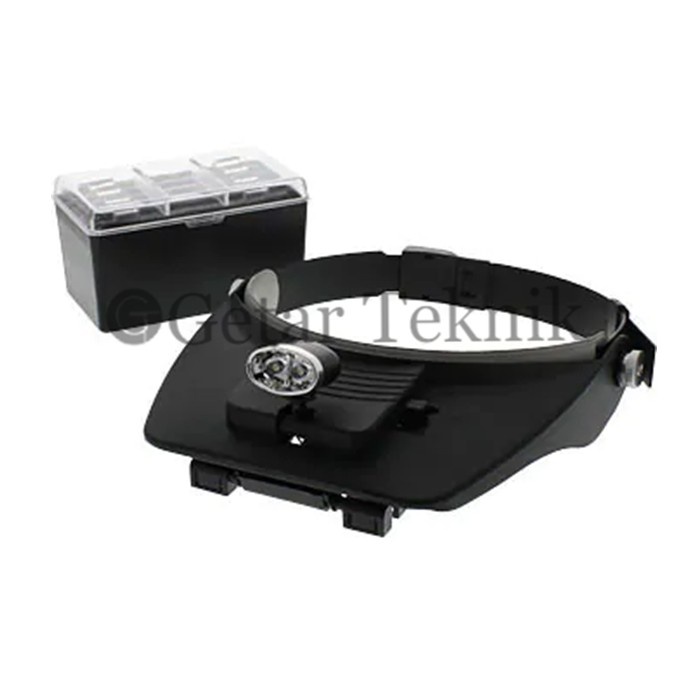 

Kaca Pembesar Model Topi Dengan Lampu Head Magnifier Japan Standards