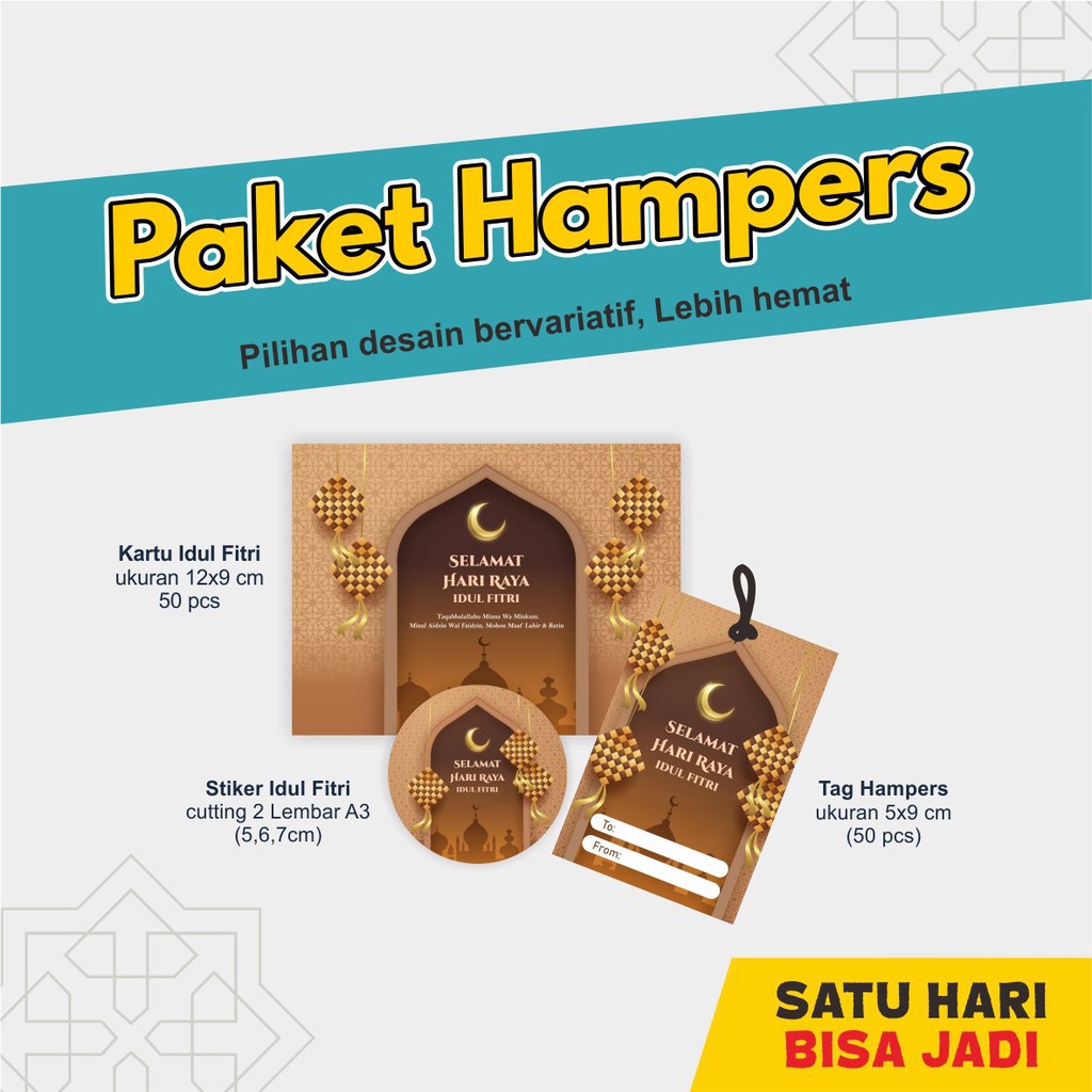 

Paket Kartu Ucapan Lebaran Idul Fitri Hampers Parsel 50 pcs