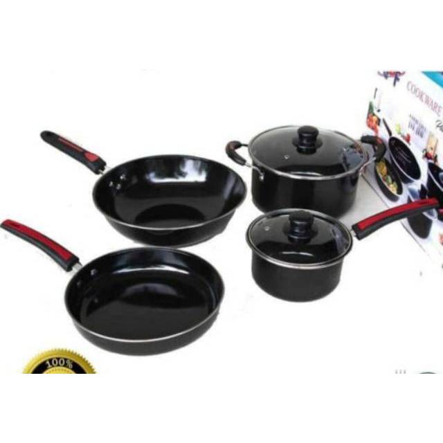 panci set VIPPO  ,  V 1834  , GSF 1831 , 2630  Enamel , panci anti lengket , panci cookware set
