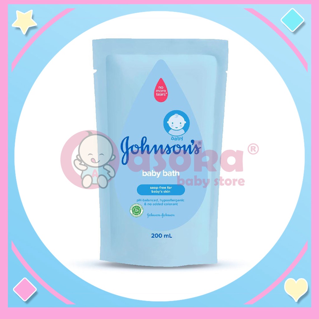 Johnson's Baby Bath I Sabun Mandi Bayi Refill 200ml ASOKA