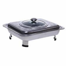 Tempat Makan Prasmanan Stainless Steel / Prasmanan Kombinasi Fast Food Dish 019