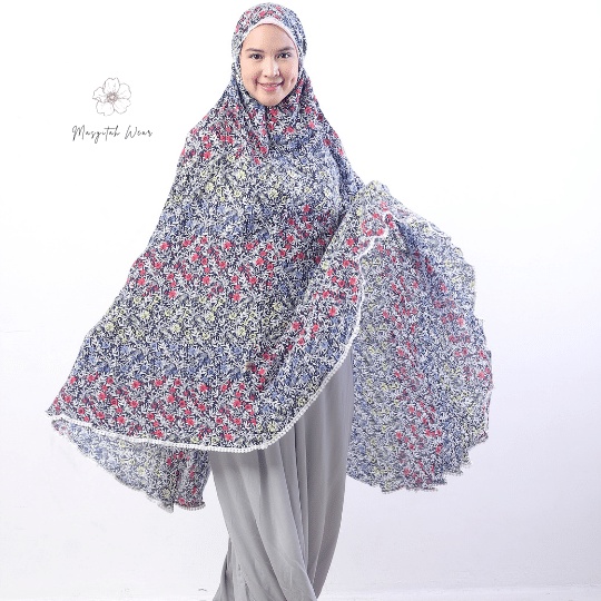 [DBP Prayer Wear] Signature Set in Grey La Azalee |by Masyitah Wear
