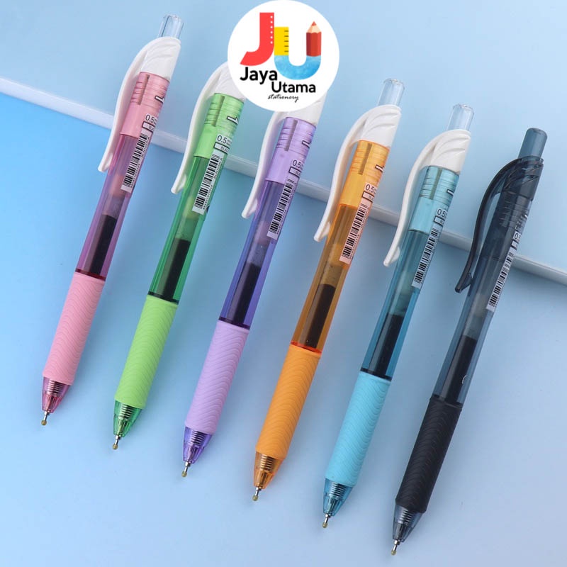 

Pentel Energel Pen 0.7 Mm BL 107 Blue Ink Color Barrel Pulpen Ballpoint Tinta Biru