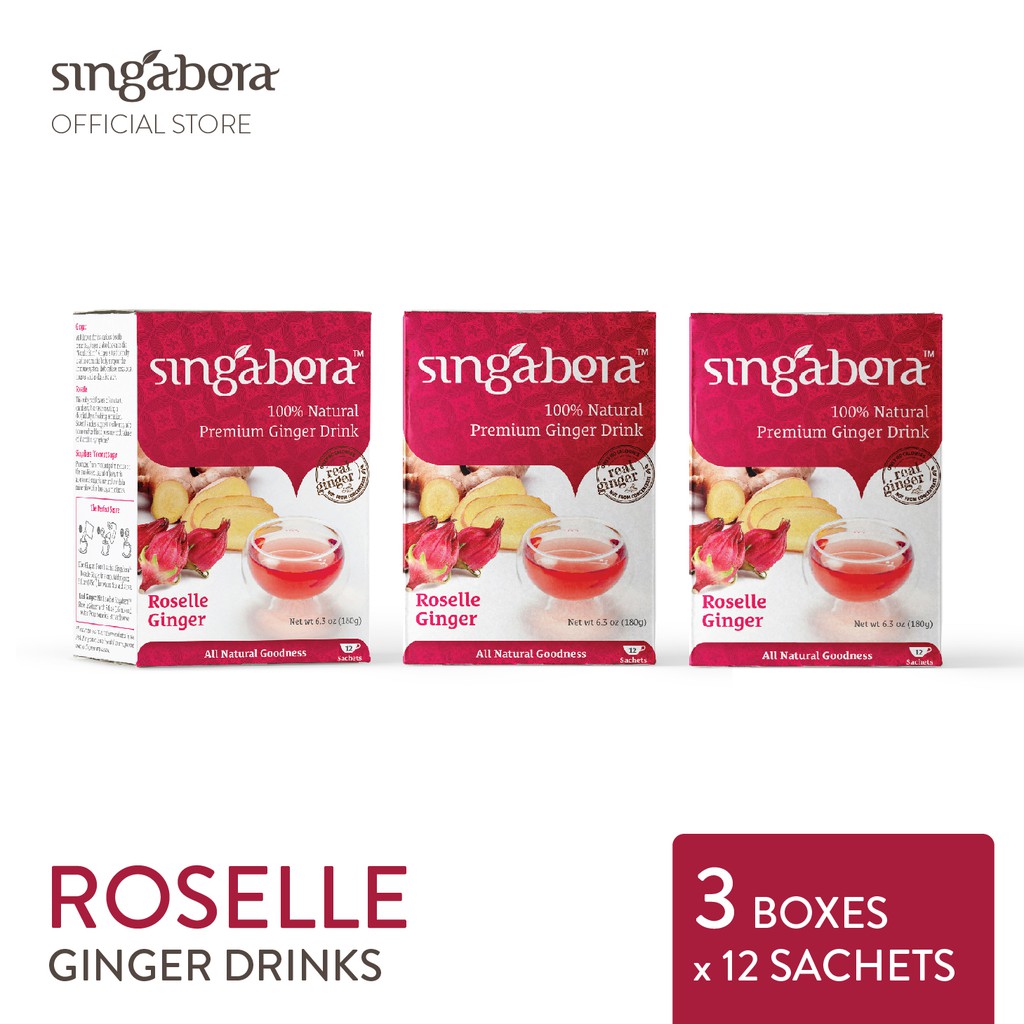 

Singabera Premium Roselle Ginger (Jahe Rosela) - 3 pack