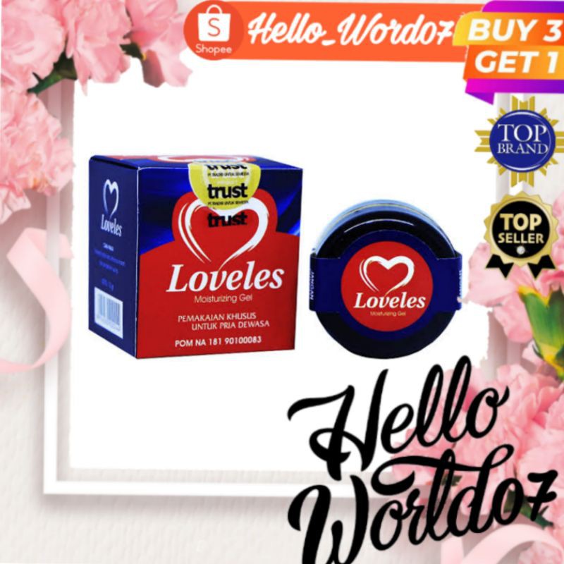 Loveles - Loveless Moisturazing Gel Asli Obat Pria Oles Herbal Alami