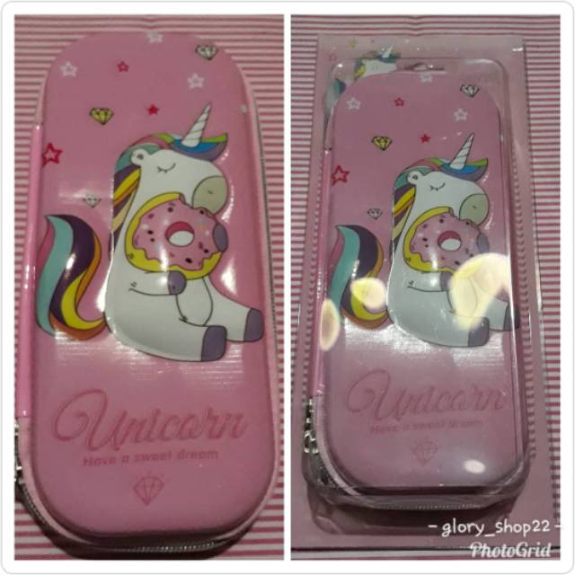 

Pensil case unicorn/pencil hard case/tempat pensil/kotak pensil smiggle/tempat alat tulis