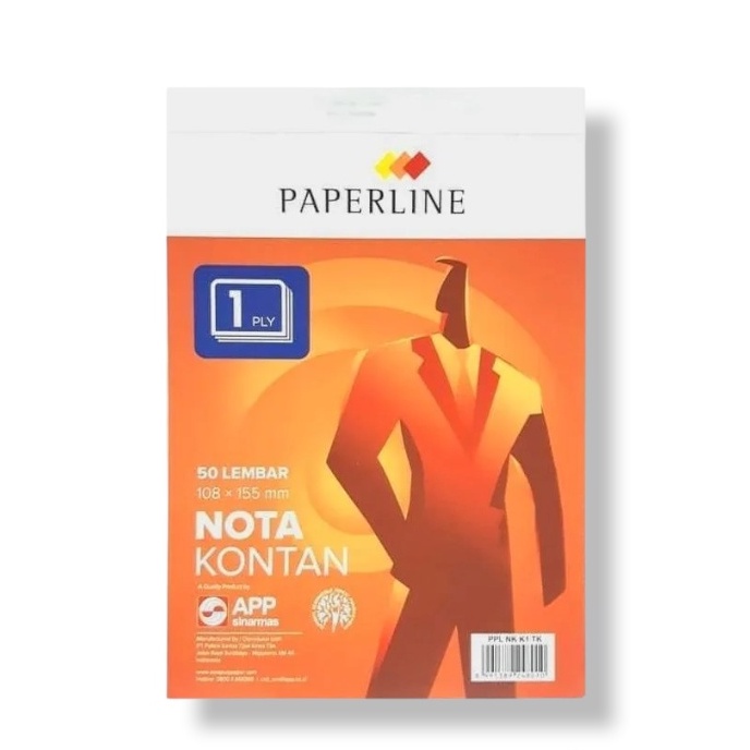 

Buku Nota Kontan Kecil Paperline Ukuran K1 1Ply 1 Rangkap 50- SHSNP