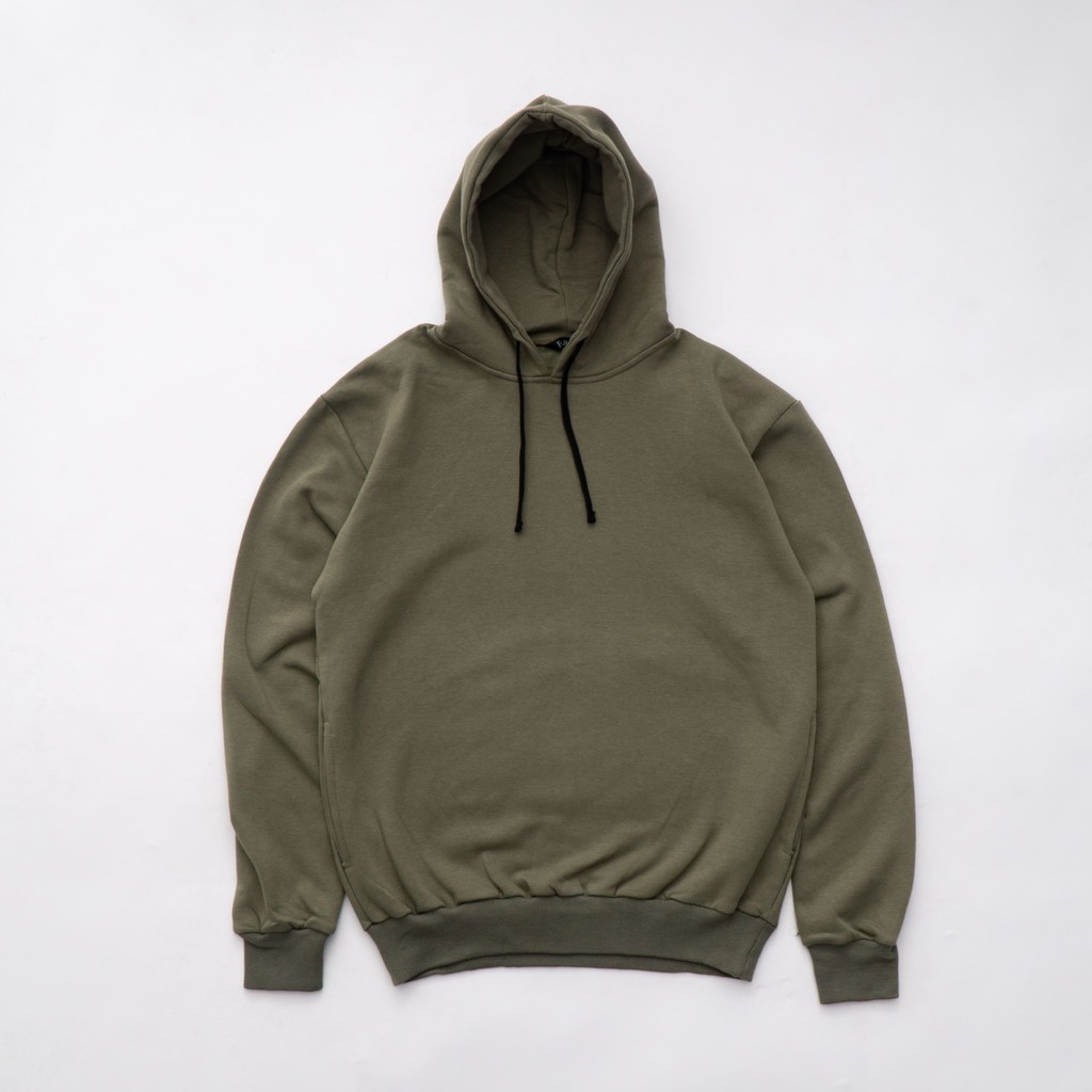 Fargo Jaket Sweater Pria Hoodie Basic Moss Green