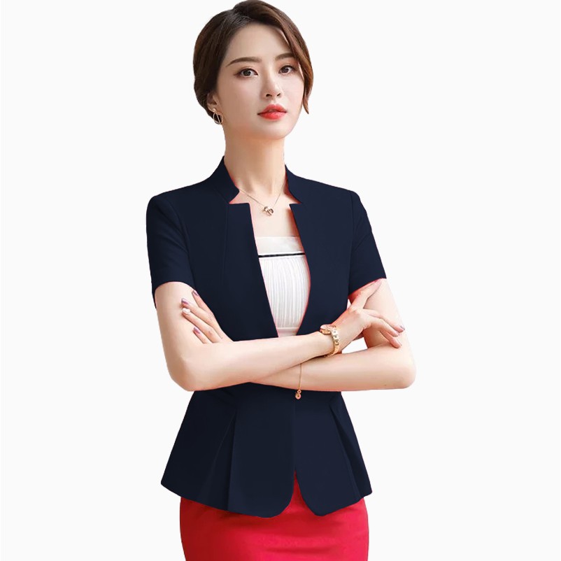 Blazer Kerja Kantor Wanita Gaya Korea Cantik Murah Terbaru - XSHOP Kanza