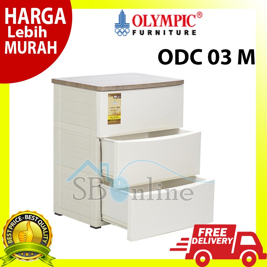 Olymplast Drawer Cabinet Modern 3 Susun - ODC 03 M