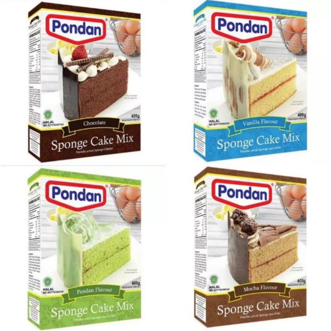 

Pondan Sponge Cake Mix (Tepung Premix) 400 gr
