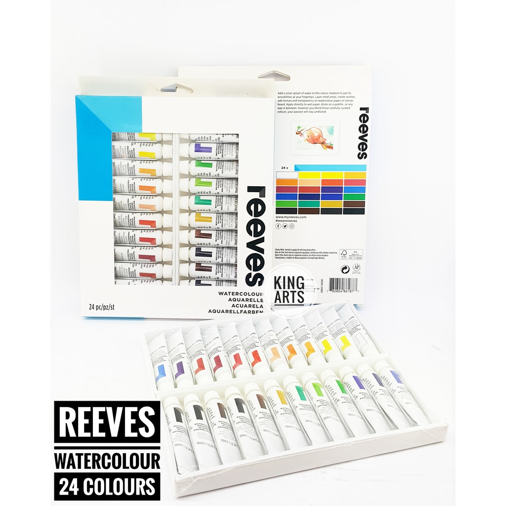 Reeves Watercolor Tube Set 24X10Ml | Shopee Indonesia