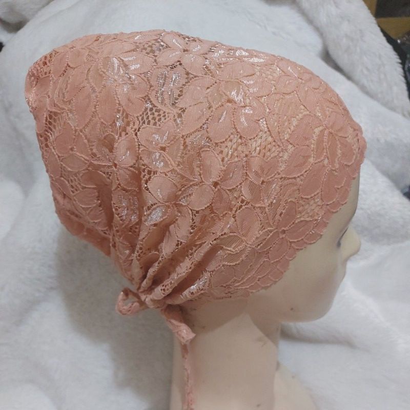 Ciput  tali brokat /ciput renda ikat/renda ikat/ciput malay