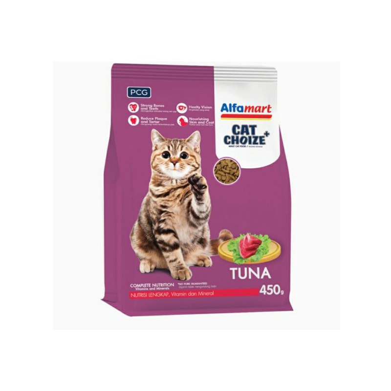 Alfamart Makanan Kucing Kering Tuna 450 g 