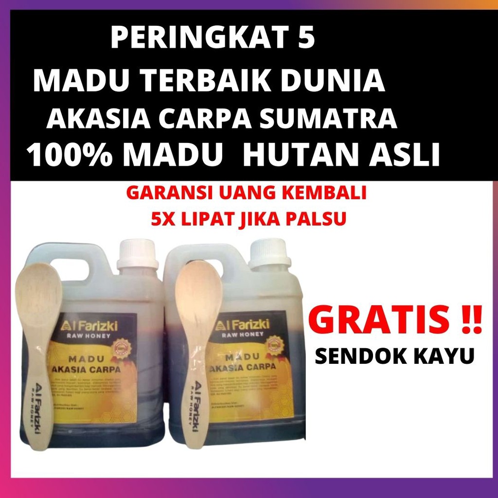 

1 kg Madu Hutan Asli Murni Akasia Carpa /Carva /Riau /Jambi / Magium / Raw Honey/Madu Terapi Promil