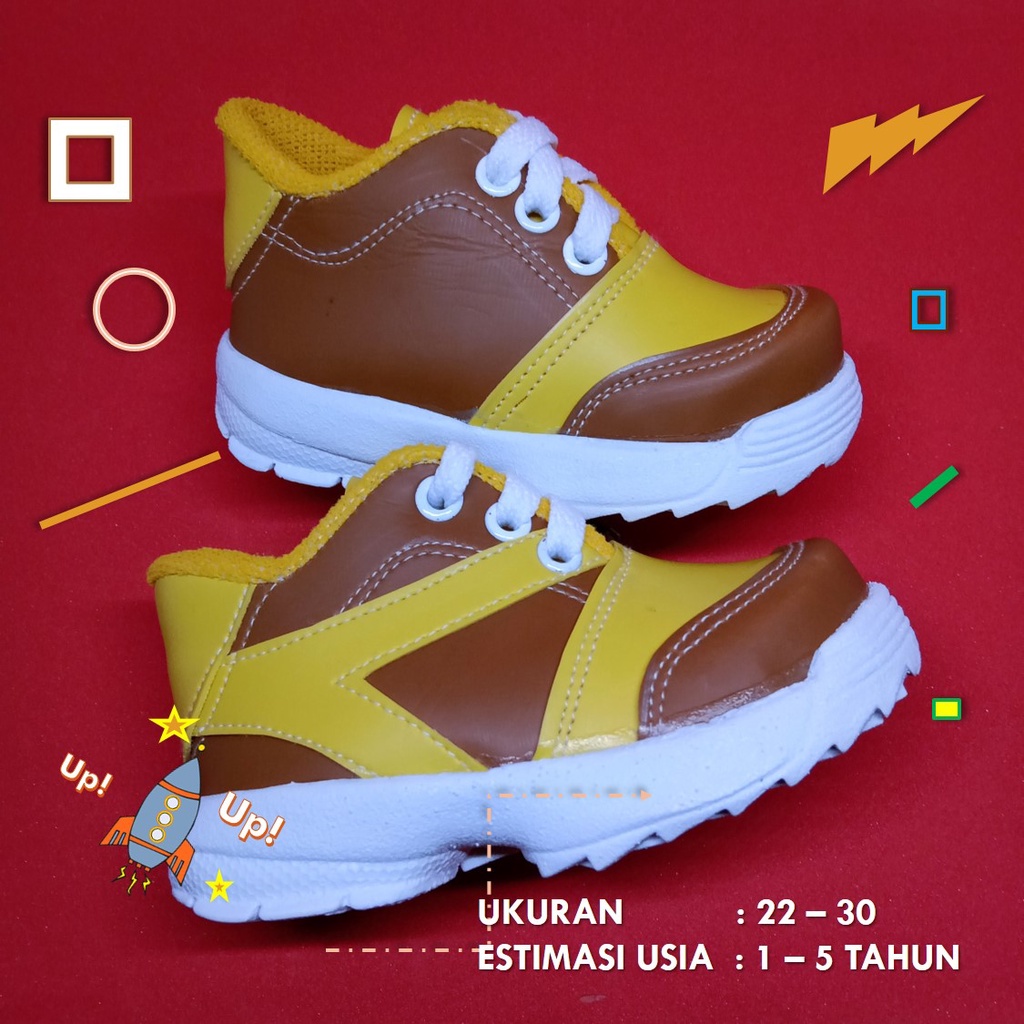 Sepatu Anak Cowo Yellow Claw / Sneakers anak import / Sepatu olahraga anak