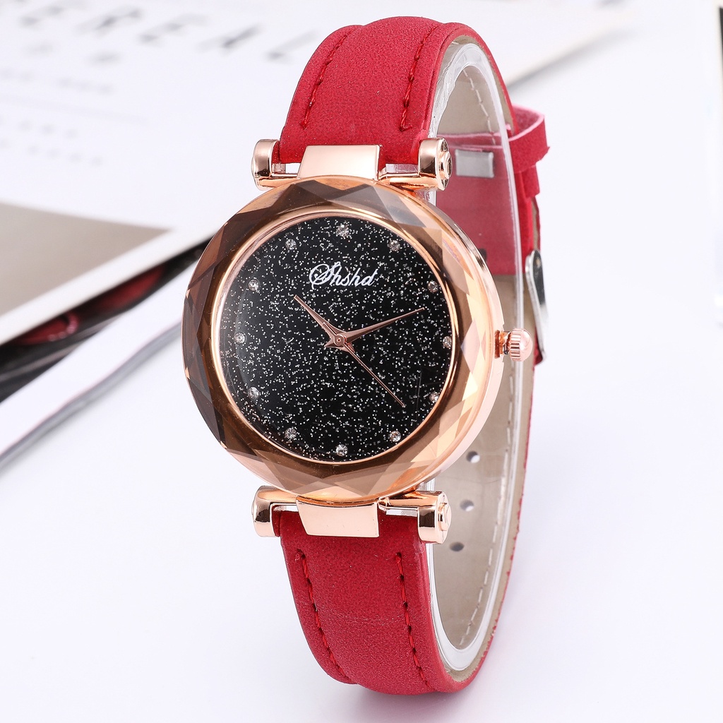 Jam Tangan Wanita A0110 Jam Tangan Sabuk Merah Kecil