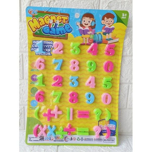 Mainan Edukasi Magnetic Game Number Angka FU1132 - Mainan Anak Murah