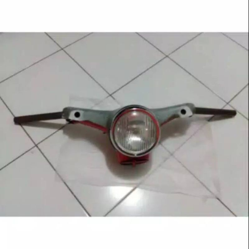 kepala set honda c70 non speedometer - batok set c70 - batok bawah c70 - lampu depan c70 -