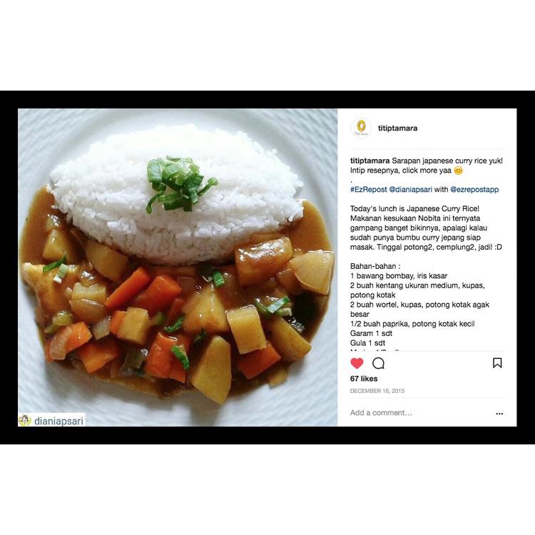 

MURAH 187 GR HOUSE KARI CURRY JEPANG HALAL MUI LOKAL KODE 332