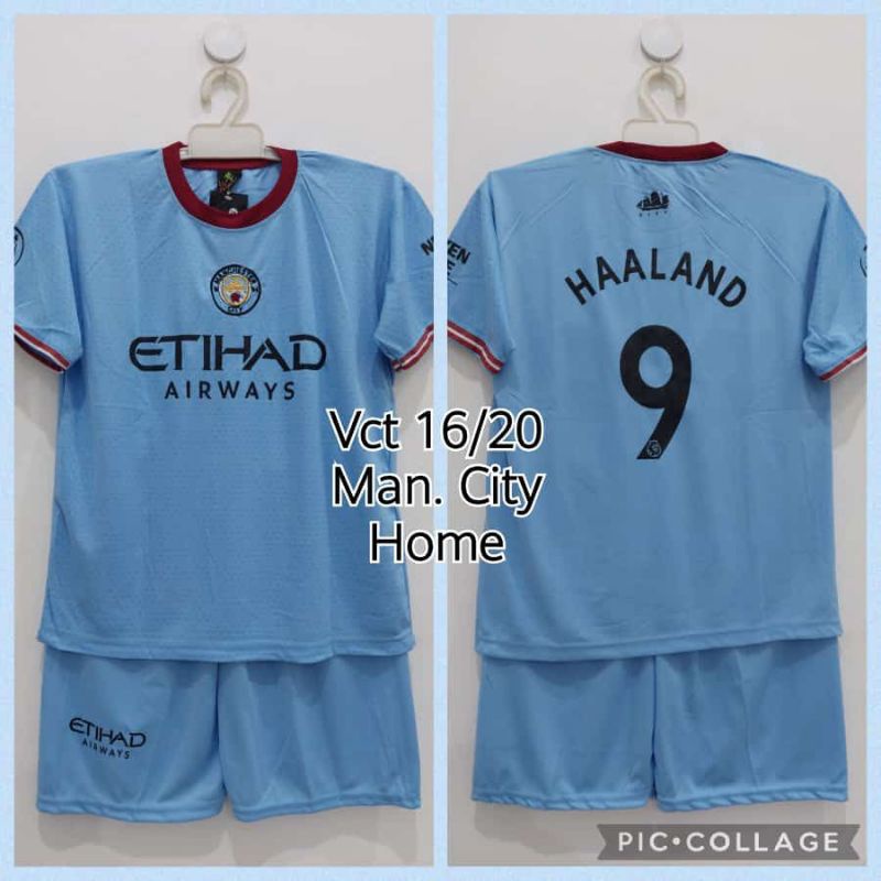 Setelan jersey bola siti citty anak umur 1-13 tahun kids
