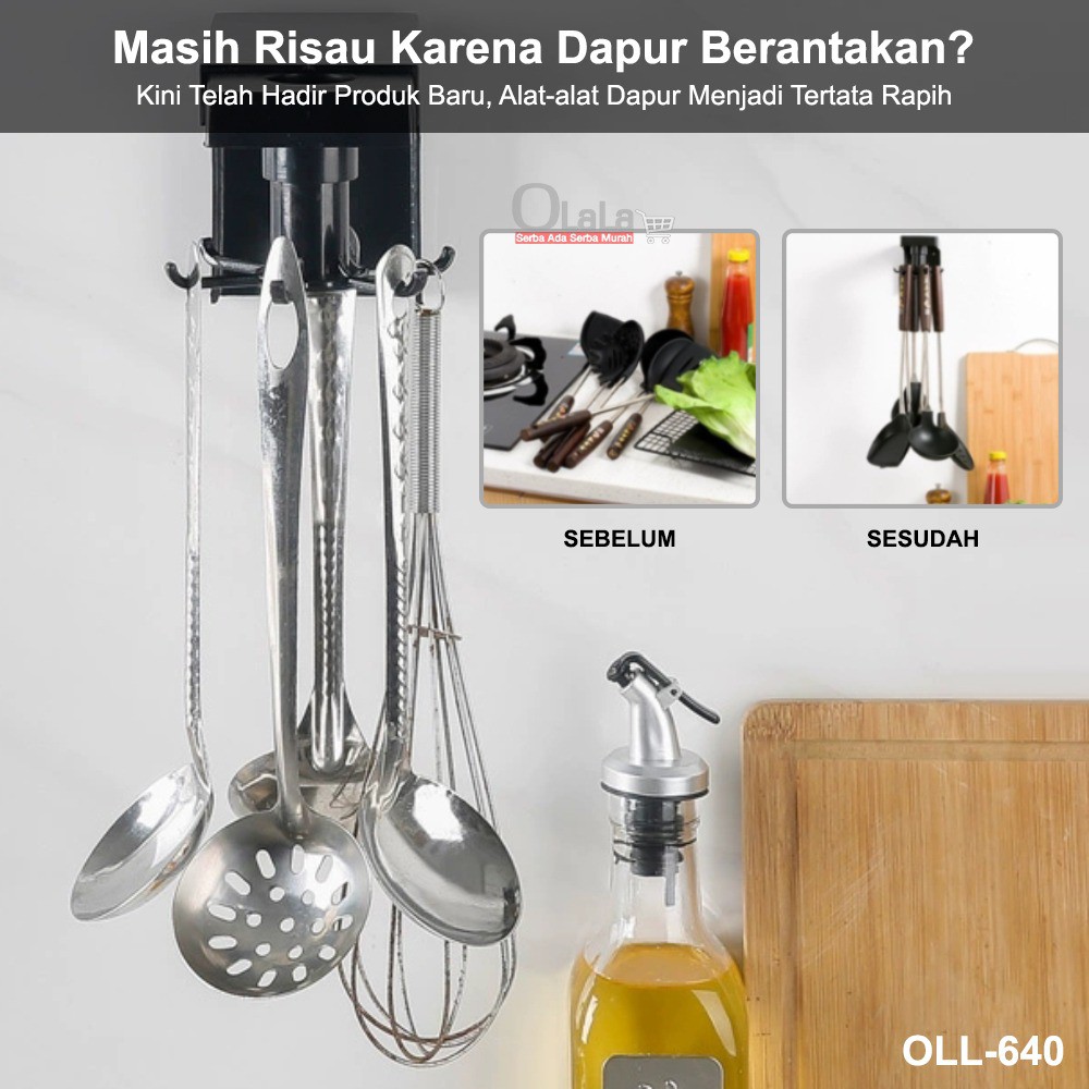 Gantungan putar dapur / gantungan  spatula OLL-640