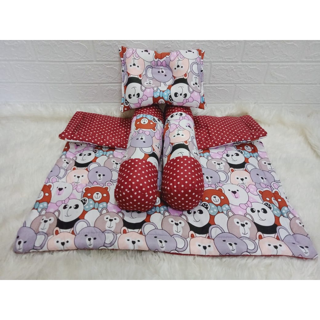 [Baby Bed Set]Bedcover Set Bayi Selimut Bayi Lengkap Dan Murah-bc Panda family