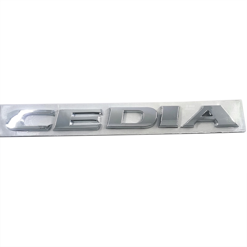 1pc Stiker Emblem Logo CEDIA Bahan ABS Untuk Bagasi Belakang Mobil Mitsubishi Lancer CEDIA