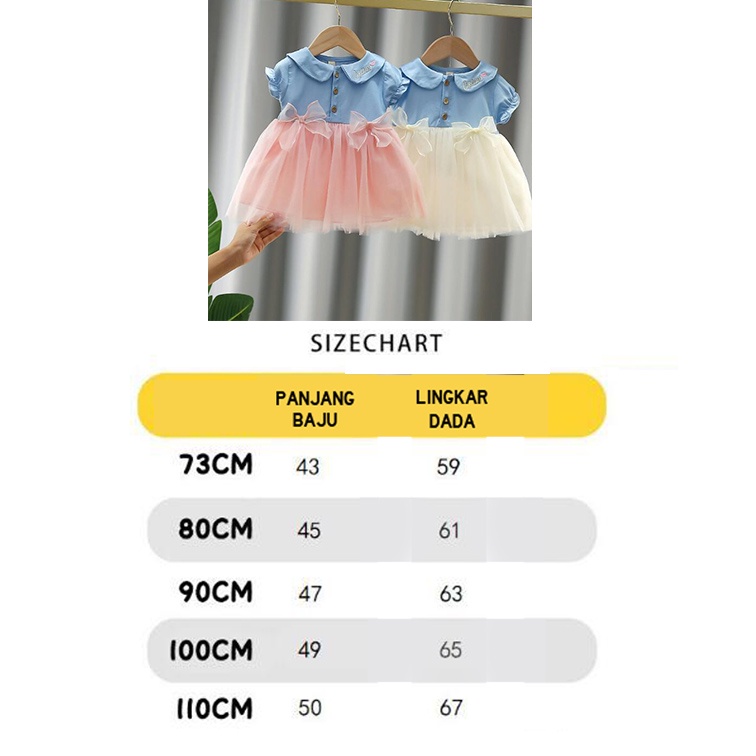 Dress anak bayi tile CIRCUS - Baju Baby Bayi Anak perempuan cewek Gaun Tile Tulle renda Pesta Elegan Balita-1