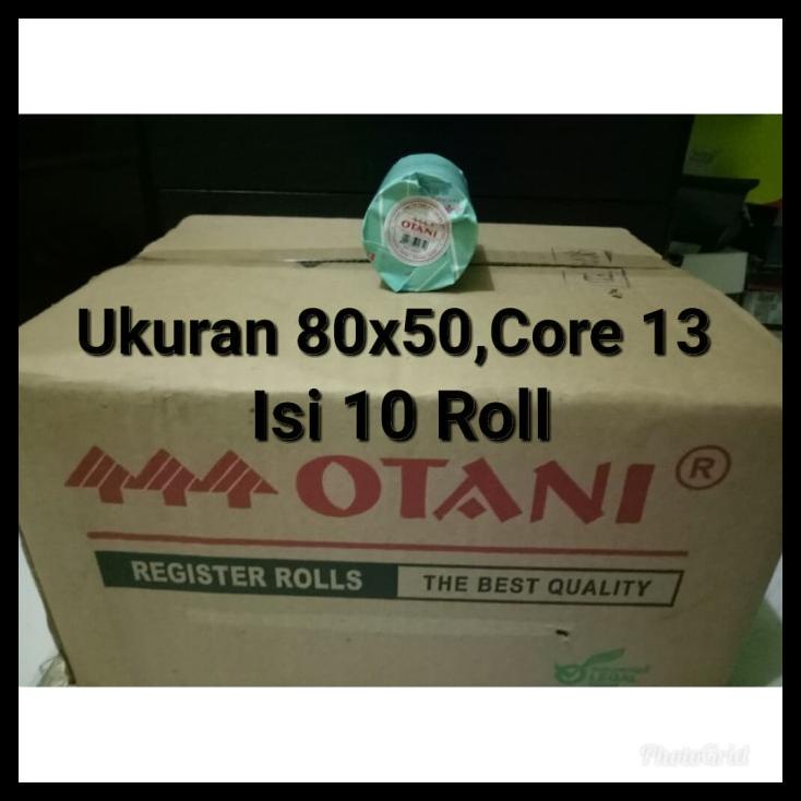 

COD KERTAS STRUK THERMAL ISI 10ROLL 80X50, CORE 13 MERK OTANI COD