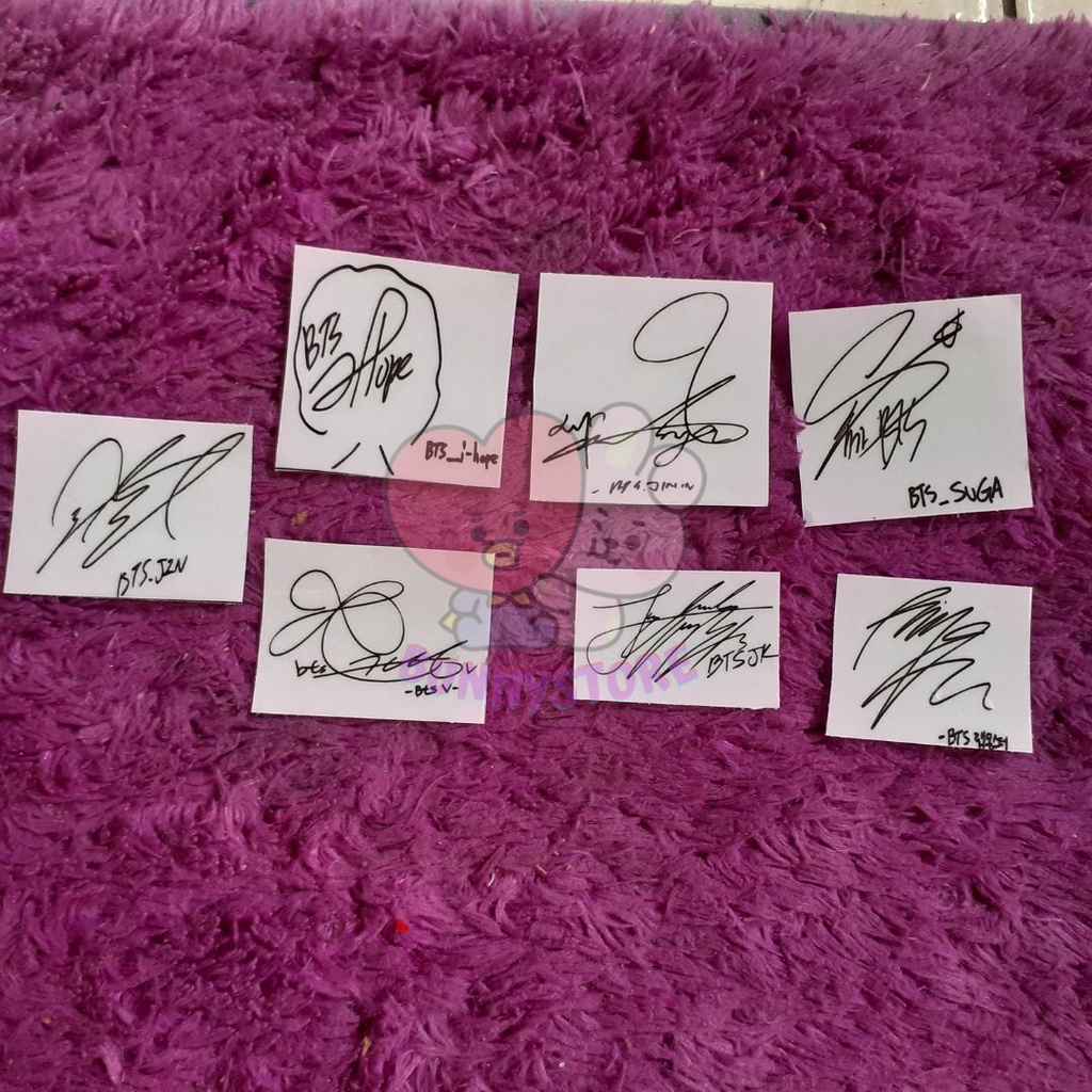 STIKER BTS SIGNED [ANTI AIR]