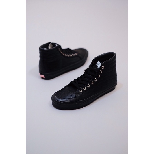 Vans Sk8 High Jim Goldberg Black Leather - 100% ORIGINAL / AUTHORIZED ITEMS