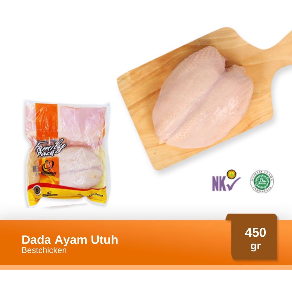 

Daging Dada Ayam Utuh @450gr / pack Halal MUI