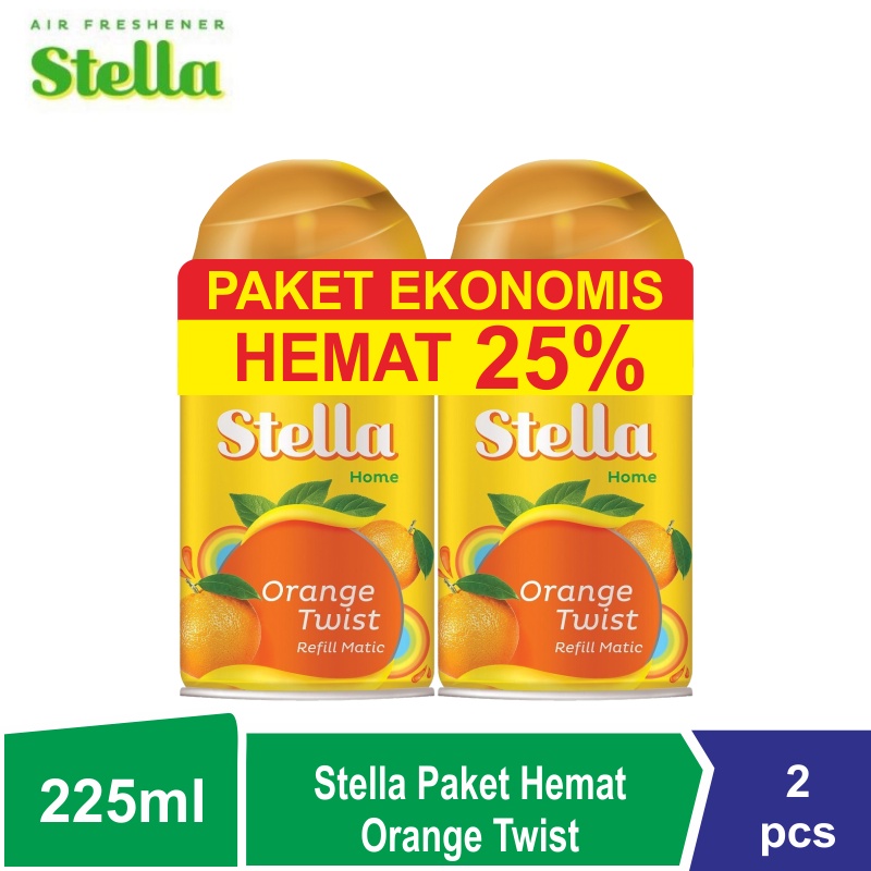 Paket Hemat STELLA Matic Refill / Isi ulang Pengharum Ruangan 2x225ml