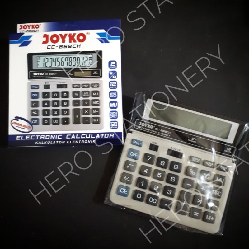 

Kalkulator calculator joyko 12 digits check correct CC-868CH