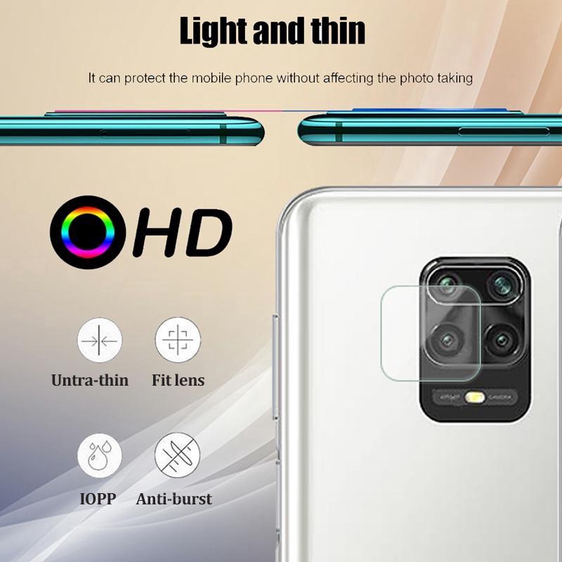 2 In 1 Full Glue For Redmi Note 9s 9Pro Max Tempered Glass+ Camera Lens Screen Protector