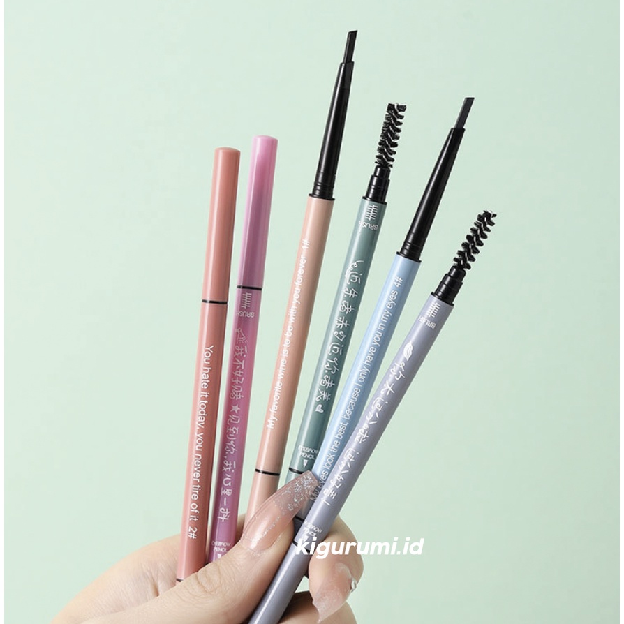 LAMEILA 1 SET 6 PCS Alis Eyebrow Geometry Colors Double Heads Eyebrows Waterproof And Drable LA145