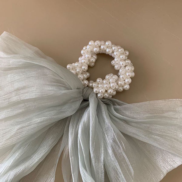 kuncir rambut ikat rambut big bow ribbon hair rope jku041 (4F4)-4