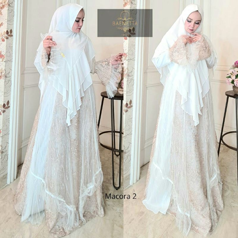 GAMIS MACORA by BAENETTA DRESS CANTIK SYARI IBUINDUNG