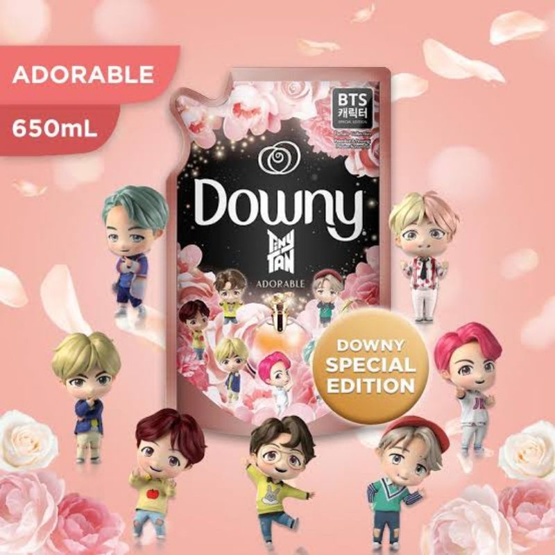 Downy Pewangi & Pelembut Pakaian Konsentrat Refill 650ml Adorable Bts