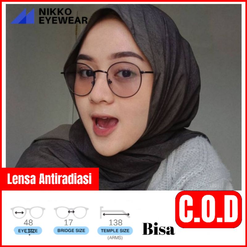 Paket Kacamata URSULA, Gratis Lensa Photocromik, Gratis Lensa Blueray,