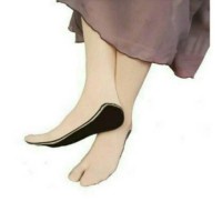 kaos kaki moslem kaos kaki coklat hitam jempol L panjang kaus kaki muslimah high quality  socks panjang saffa L