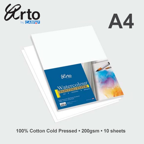 

Arto A4 Water Colour Paper 200gsm - Cotton