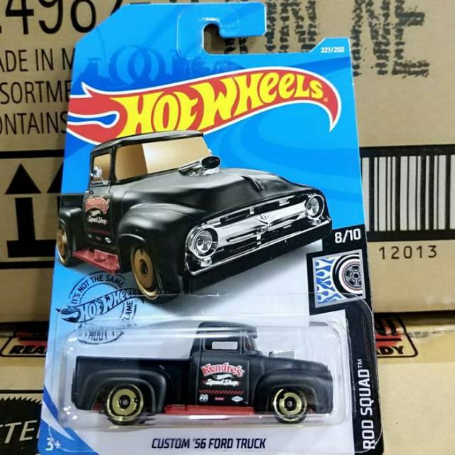 HOTWHEELS-CUSTOM '56 FORD TRUCK-HITAM
