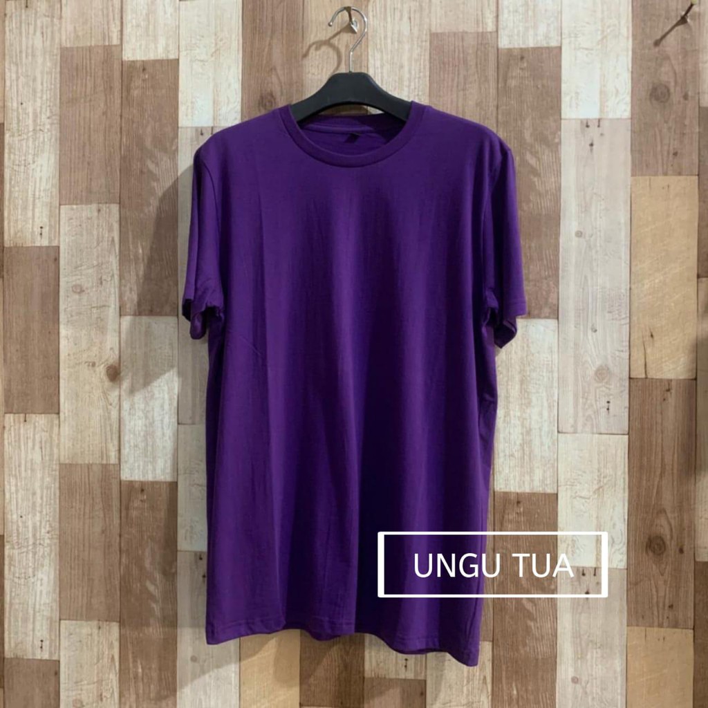 Kaos Polos Ungu Tua - Cotton Combed 30s